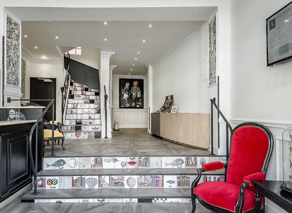 Intérieur du Grand Hôtel de la Gare, boutique hôtel familial et indépendant à Toulon